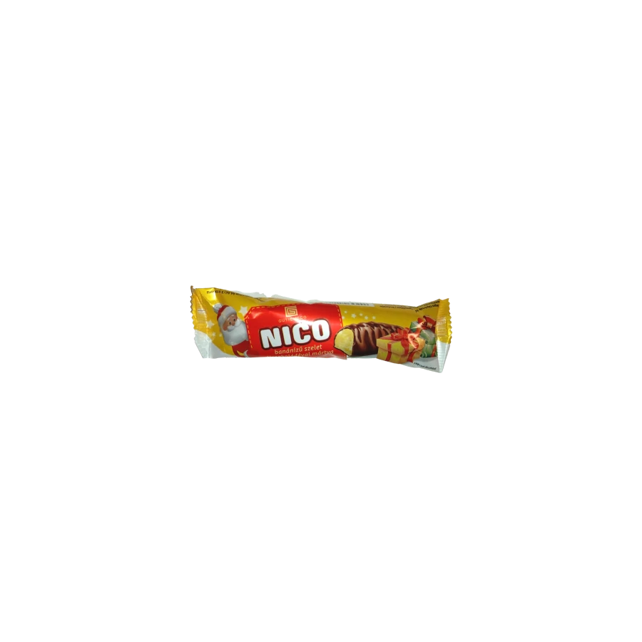 Mikulás banán szelet 40g étcsokoládés (Tona)