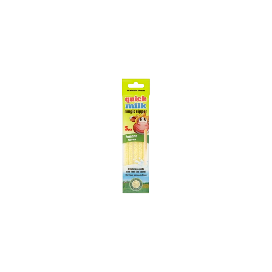 .Quick milk 5x6g tt.szívószál banán