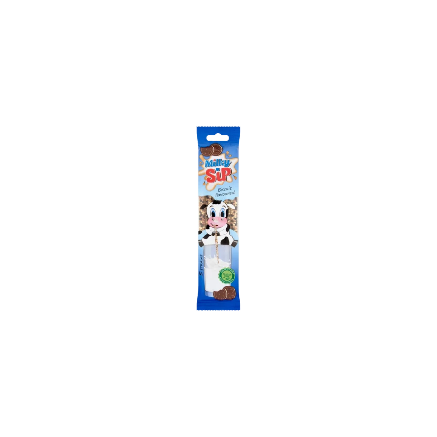 .Milky Sip Kekszes 5x6g szívószál