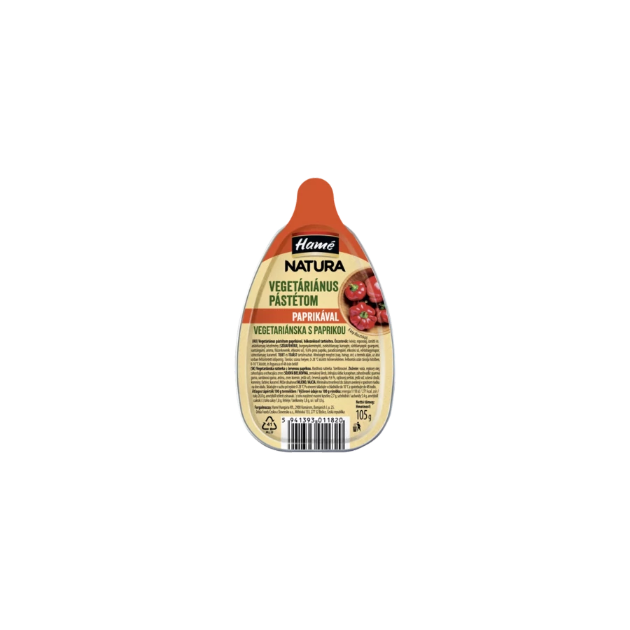 Hamé Vegetáriánus pást.105g Pirospap